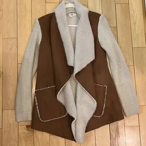 Moth Jackets Coats Anthropologie Moth Sherpa Jacket Sz Xs - Main Image